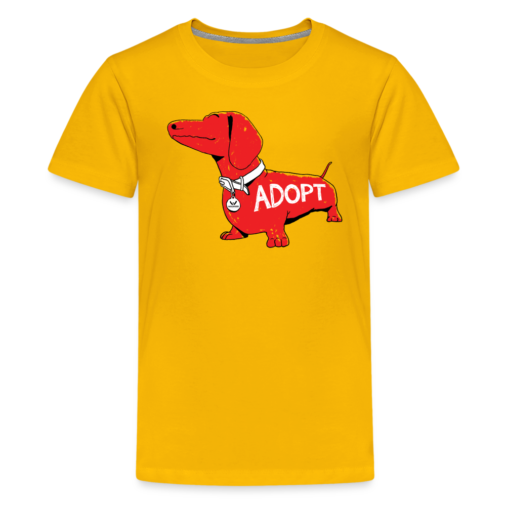 Big Red Dog Kids' Premium Cotton T-Shirt - Soft & Comfortable Graphic Tee for Boys & Girls - Perfect for School, Play & Everyday Wear
