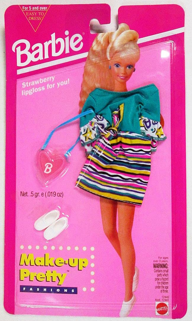 Barbie Makeup Set with Pretty Fashion Dress, Shoes & Purse - Perfect for Kids Dress-Up, Role Play & Birthday Gifts