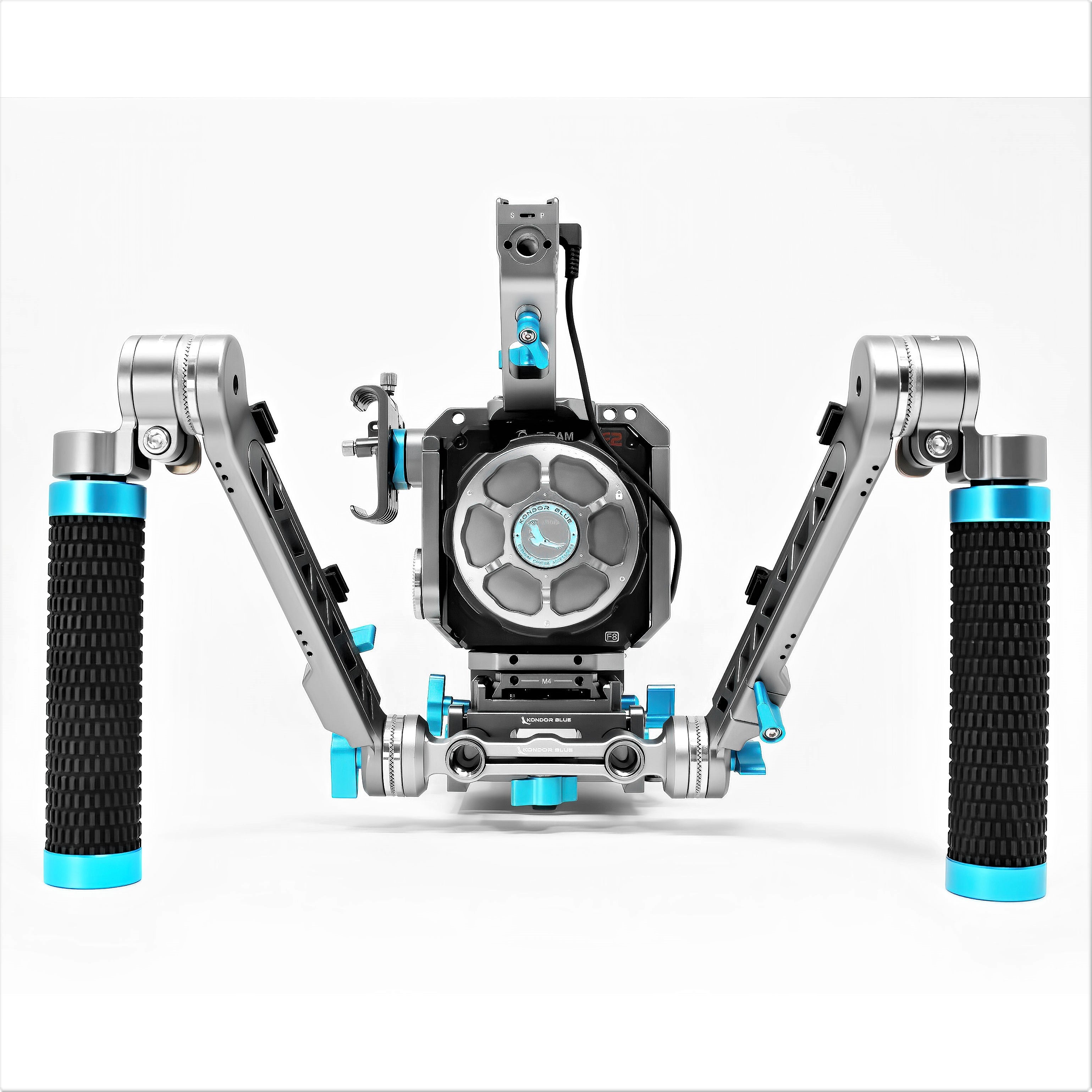 Kondor Blue Z Cam E2 Flagship Ultimate Rig (M4/S6/F6/F8) - Space Gray | Professional Camera Rig for Filmmaking & Videography | Perfect for Studio, Documentary & Outdoor Shooting
