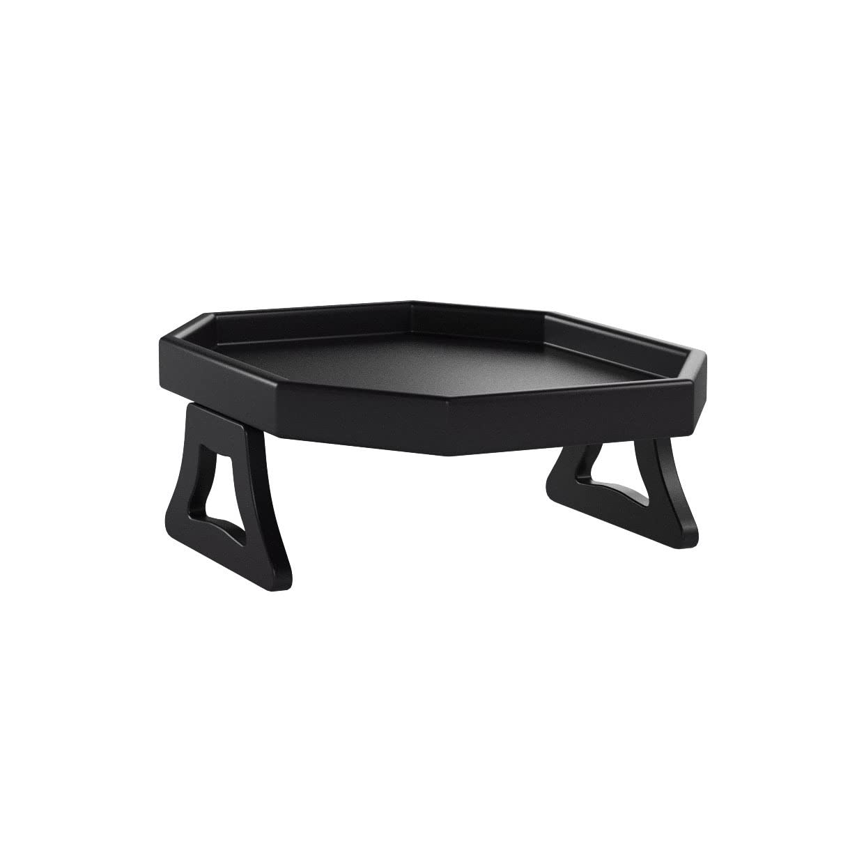 Foldable Sofa Arm Clip Table - Adjustable Armrest Tray for Drinks, Remote Control & Snacks - Perfect for Living Room, Bedroom & Home Theater (Black)