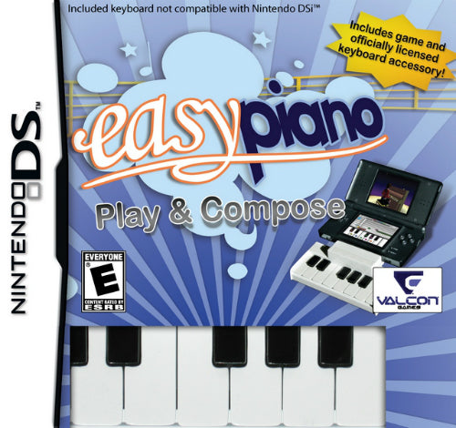 Used Nintendo DS Easy Piano Video Game - Fun Music Learning for Kids & Beginners | Perfect for Home Practice & Travel Entertainment
