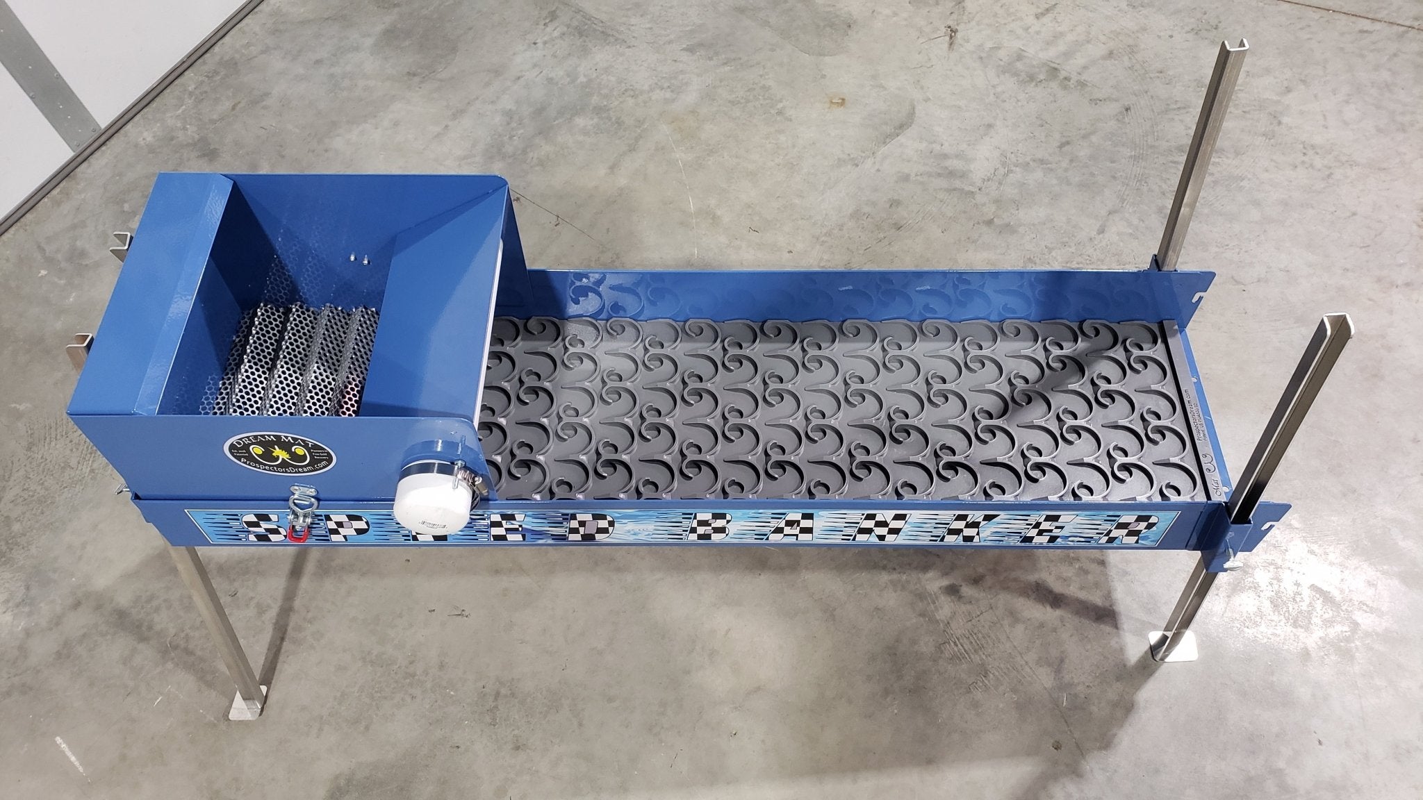 12-Speed High-Efficiency Banker Power Sluice for Gold Mining - Professional Gold Prospecting Equipment for Stream & River Panning