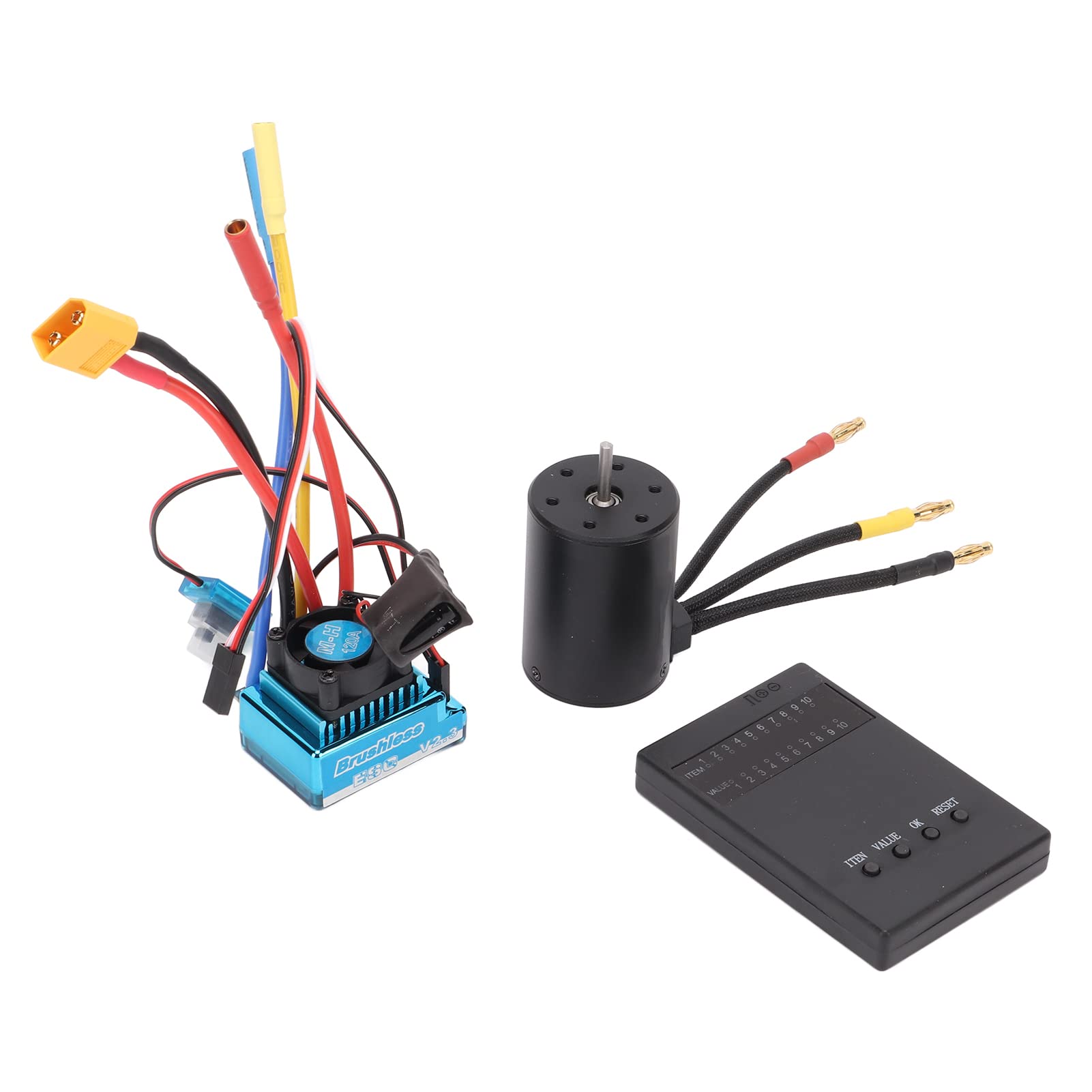 **3650 Brushless Motor ESC Combo - Waterproof & Dustproof RC Car Motor Kit for 1/10 & 1/8 Scale Vehicles - Lightweight Replacement Parts for Off-Road Racing & Crawling**
