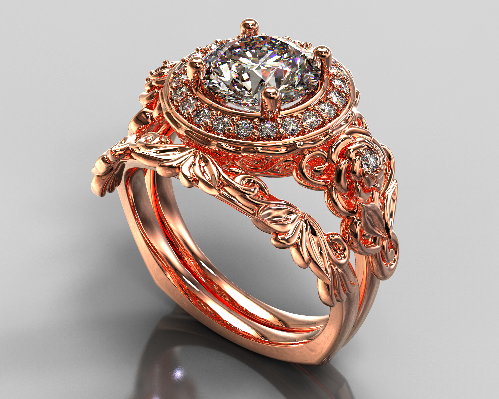Exquisite Diamond Bridal Ring Set for Women - Unique Floral Design Wedding Band & Engagement Ring - Perfect for Proposals, Anniversaries & Romantic Occasions
