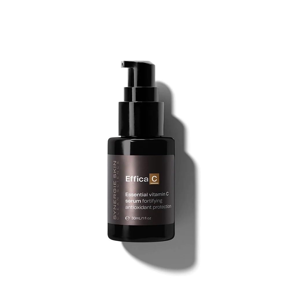 Synergie Skin Effica C Vitamin C Serum - Brightening & Anti-Aging Face Treatment for Glowing Skin | Australian Made | Perfect for Daily Skincare Routine & Nighttime Regimen