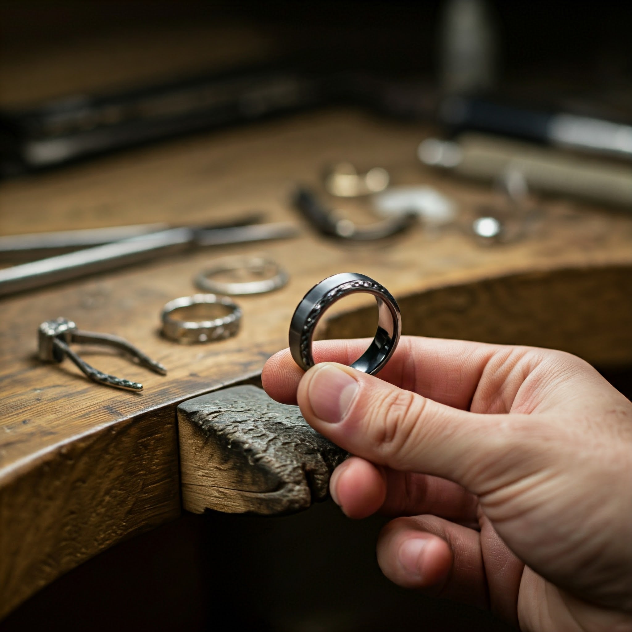 Custom Ring Resizing & Alteration Service for Tungsten, Sterling Silver & Vermeil Rings - Perfect for Engagements, Weddings & Special Occasions