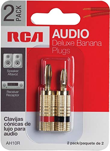 Premium Banana Plug Speaker Wire Connectors - Gold Plated for High-Quality Audio - Perfect for Home Theater, Stereo Systems & Professional Audio Setups