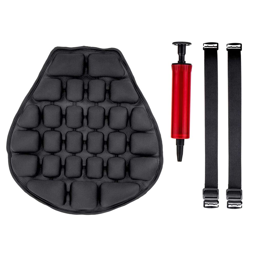 HXZB Air Pad Motorcycle Cool Seat Cover - Sunscreen & Shock Absorption Cushion for Cruiser & Touring Saddles - Electric Car Inflatable Comfort Mat for Long Rides & Hot Weather Protection