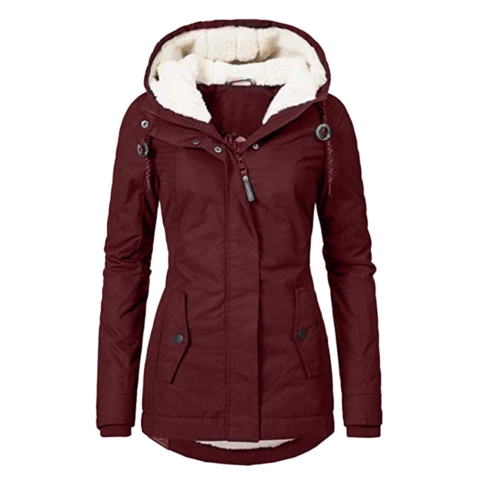 Women's Winter Slim Coat - Thick Warm Overcoat for Casual Fashion | Perfect for Cold Weather & Outdoor Activities