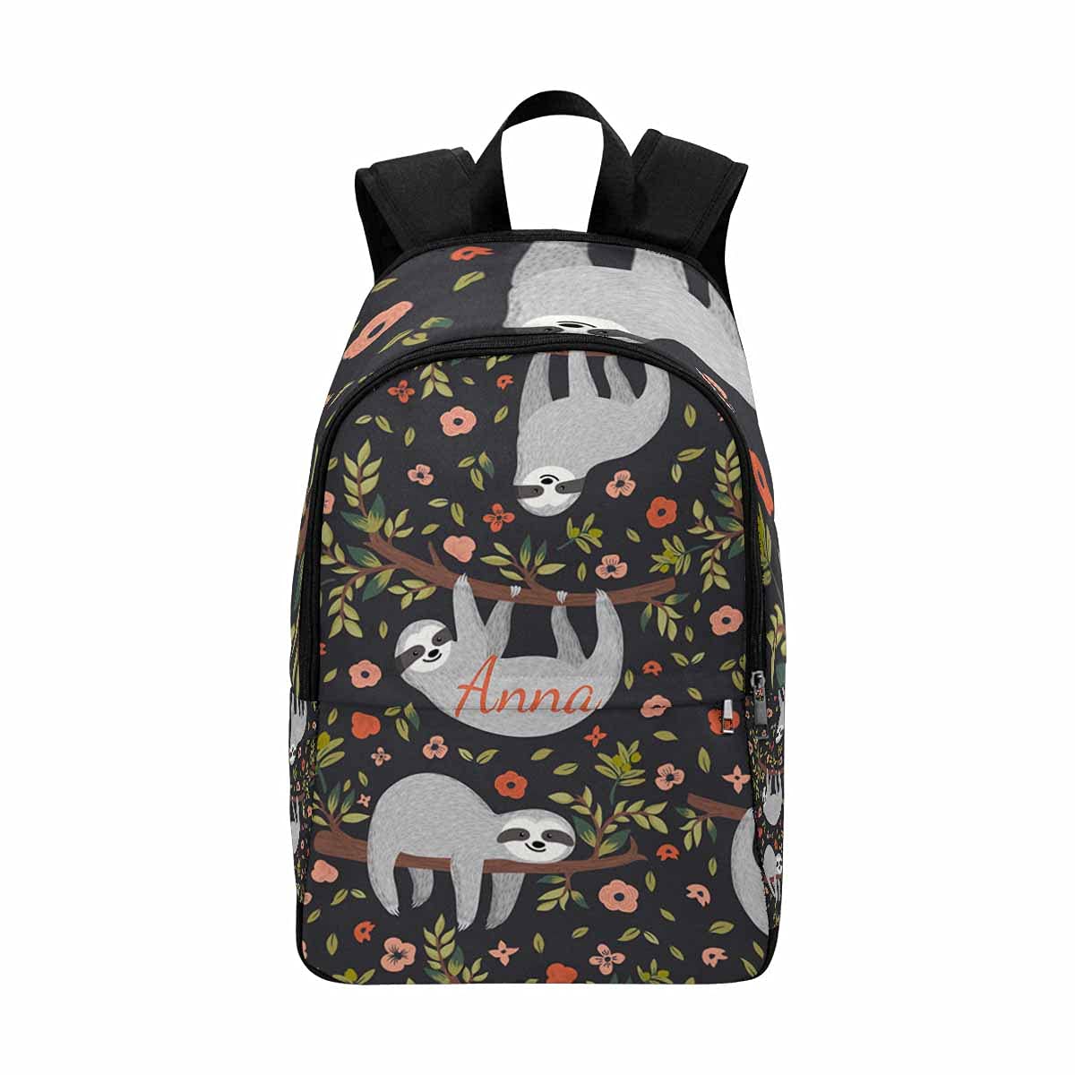 **Custom Personalized Sloth Backpack for Teens - Lazy Sloth Design School Bag, Fashion Daypack & Travel Backpack for Boys & Girls - Perfect for School, Travel & Casual Use**