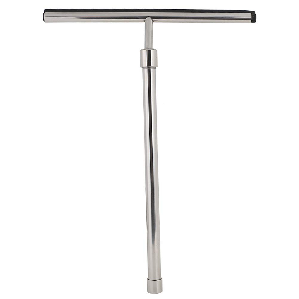 Stainless Steel Extendable Window Cleaning Brush - Durable Glass Cleaner with Adjustable Handle for Bathroom, Indoor & Outdoor Use - Perfect for High Windows, Shower Glass & Hard-to-Reach Surfaces