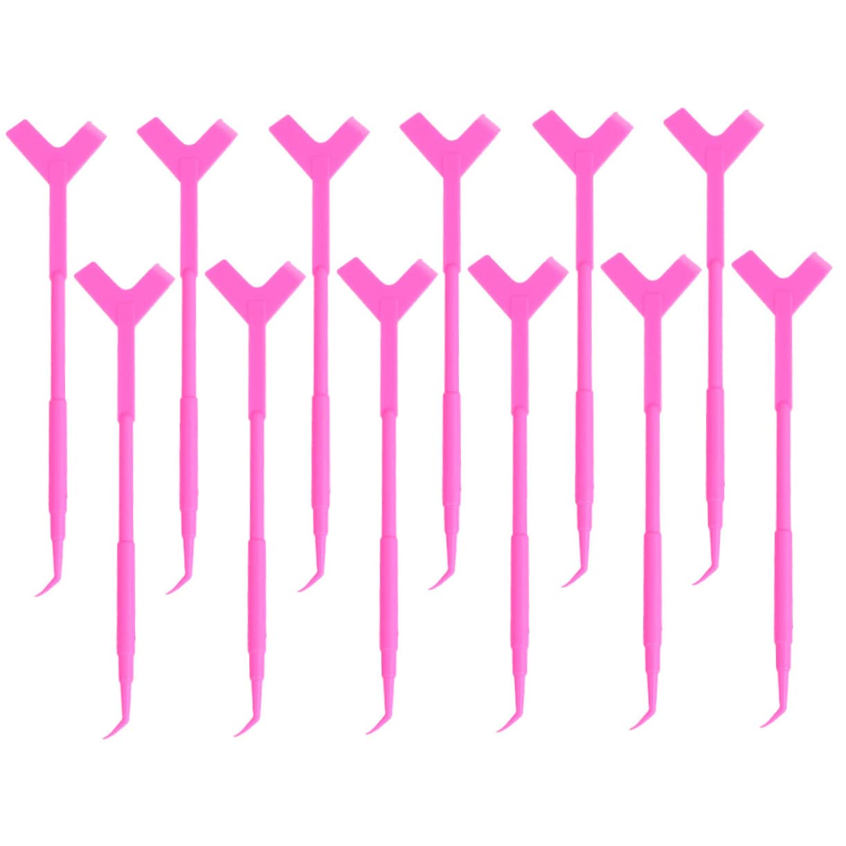 24 Pcs Y-Shaped False Eyelash Applicator Brush - Professional Eyelash Extension Tools for Mascara, Lash Lift & Perm | Perfect for Salon, Home Use & Makeup Artists (Includes Lash Lift Rod & Comb)