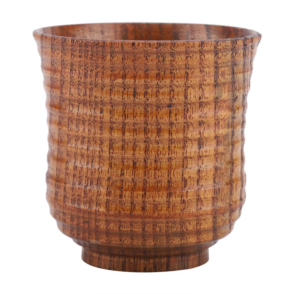 Handmade Natural Wooden Mug for Coffee, Tea, Beer, Juice & Milk - Eco-Friendly Wood Cup for Home, Office, Camping & Gifts - Jadpes Wooden Drinking Mug