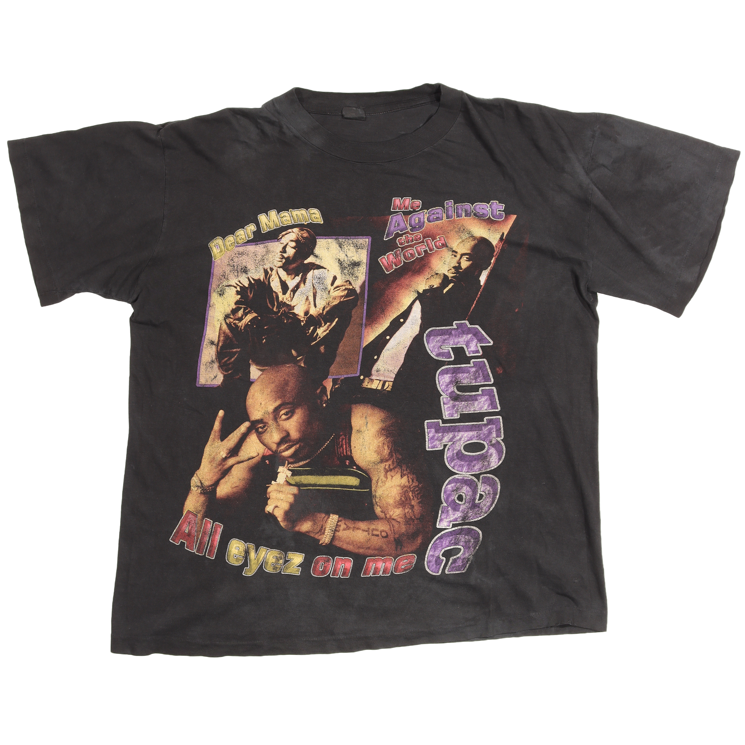 2PAC 'All Eyez On Me' Vintage Rap T-Shirt - 90s Hip Hop Music Fan Tee for Men & Women - Perfect for Concerts, Parties & Streetwear Fashion