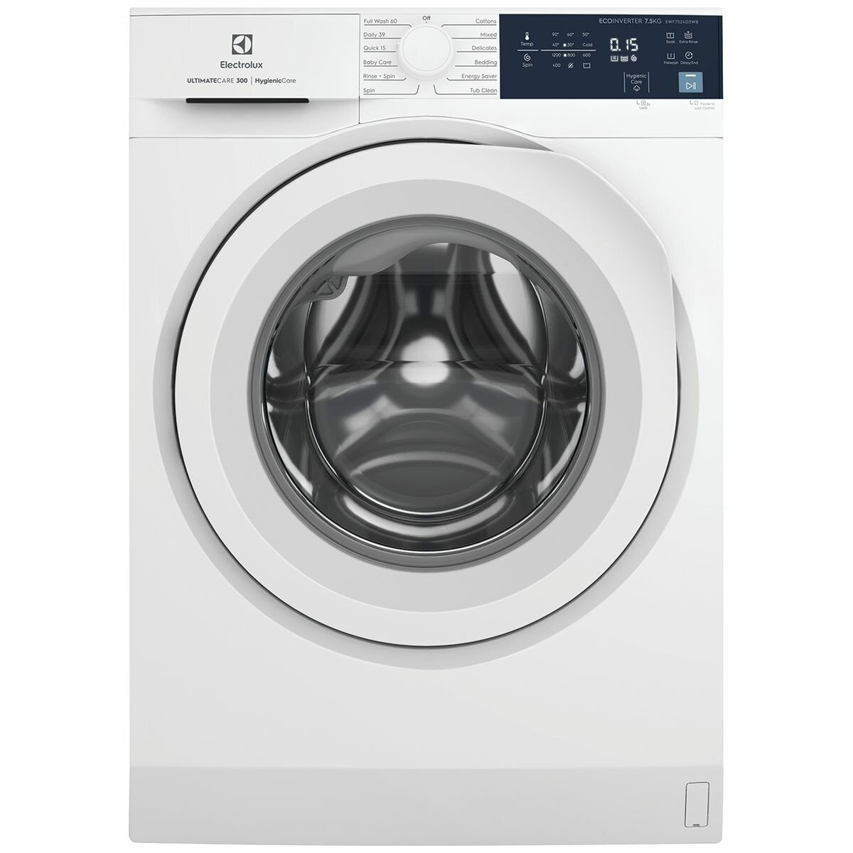 Electrolux EWF7524D3WB 7.5kg Front Load Washing Machine - Energy Efficient, Quiet Operation for Apartments & Small Homes