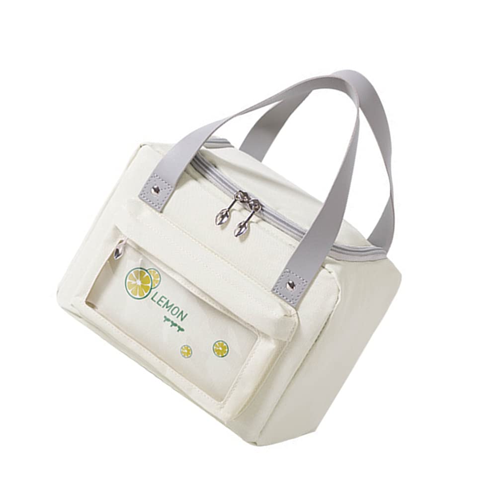 SOLUSTRE Insulated Lunch Bag for Hot & Cold Food - Leakproof Thermal Lunch Tote with Drawstring, Portable Bento Box Carrier for School, Office, Work, Picnic & Outdoor Activities