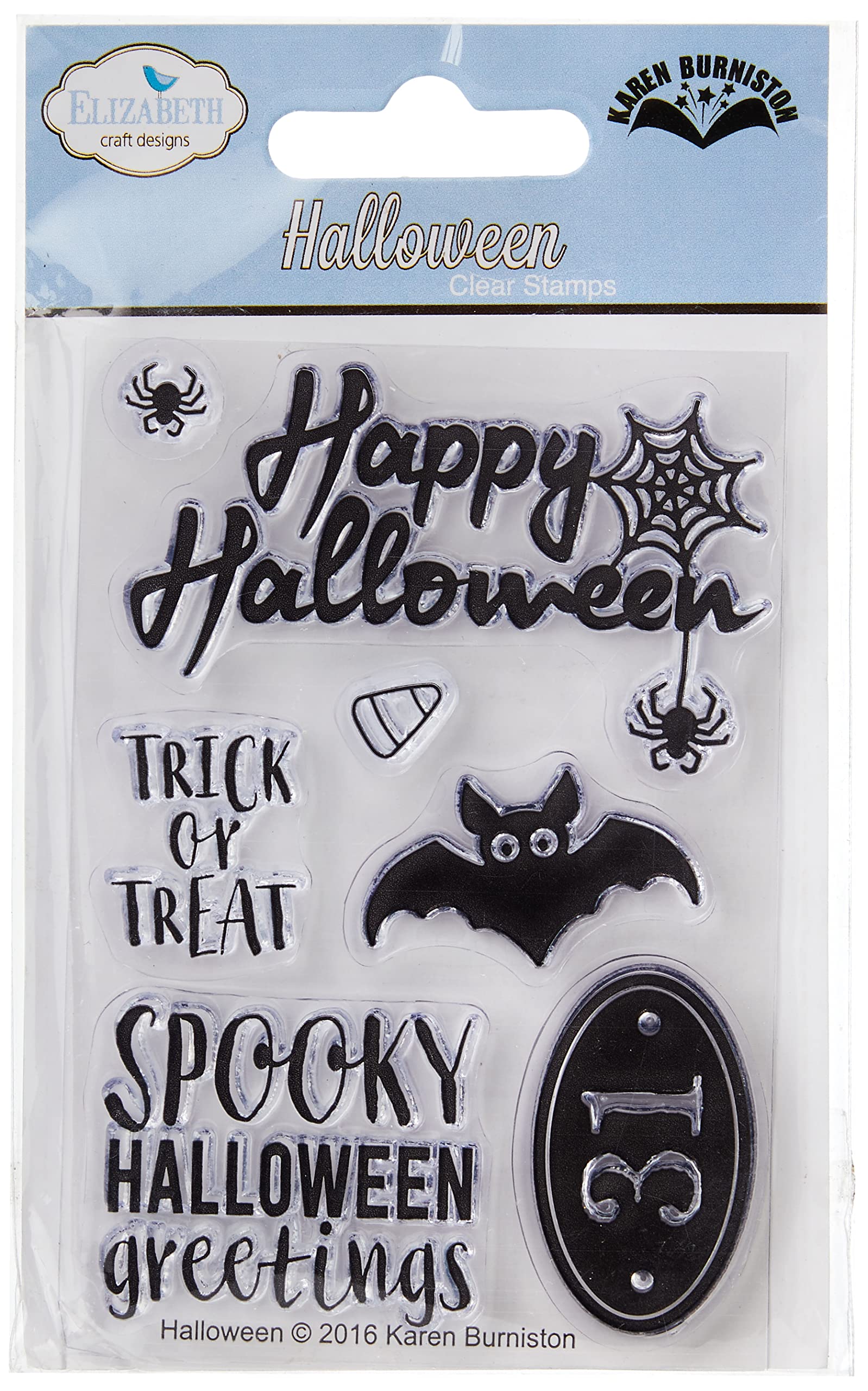 Halloween Clear Stamps 12.6x7.8cm - for DIY Crafts & Scrapbooking