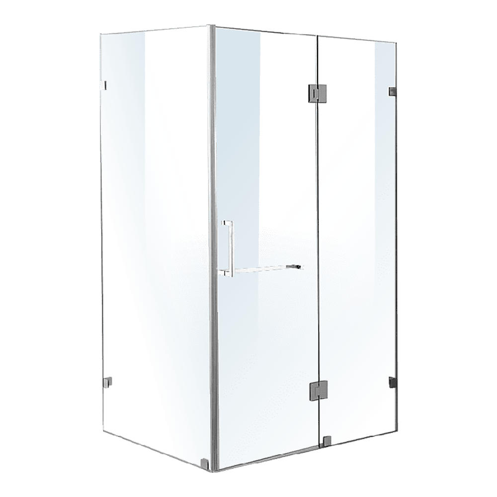 10mm Frameless Glass Shower Screen 1200 x 700mm by Della Francesca - Perfect for Modern Bathroom & Spa Style Walk-in Showers