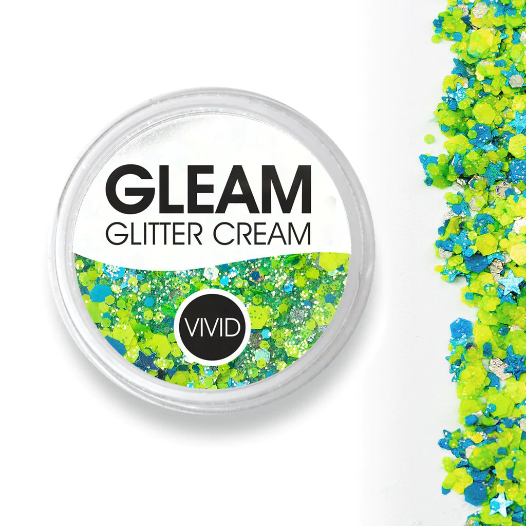 Breeze Gleam Chunky Glitter Cream - Sparkling Body & Face Makeup for Parties, Festivals, and Special Occasions