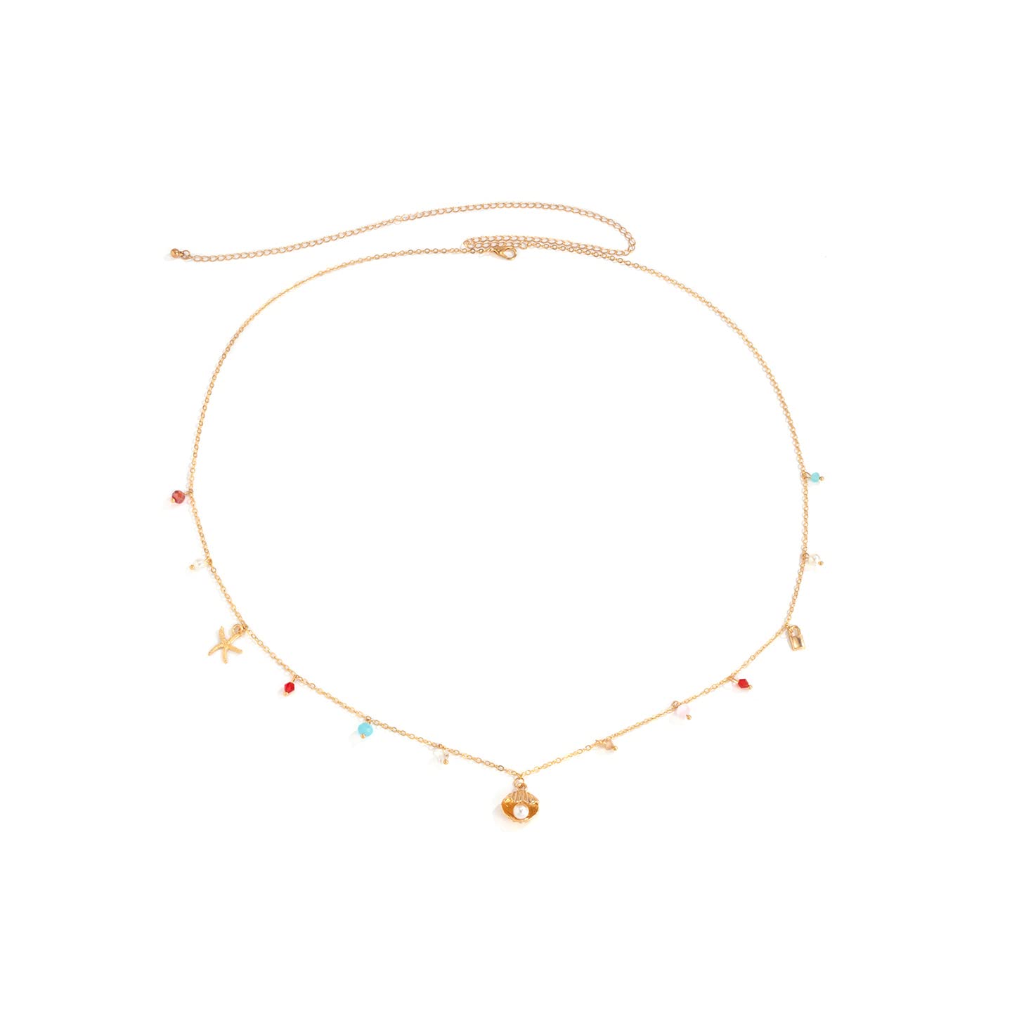 Yellow Chimes Waist Chain for Women & Girls - Gold-Toned Charm Drop Hip Chain | Fashionable Beach Wear Accessory | Perfect Birthday Gift for Her | Great for Summer Outfits, Music Festivals & Boho Style