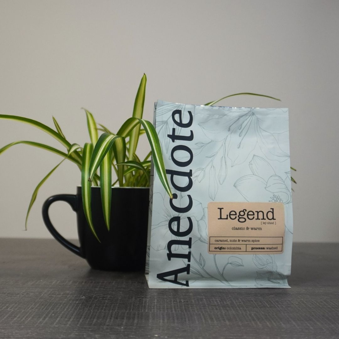 Premium Anecdote Coffee Roasters Legend Coffee Beans - 100% Arabica Whole Bean Coffee for Espresso, Drip & French Press - Rich & Smooth Flavor for Home Brewing & Office Use