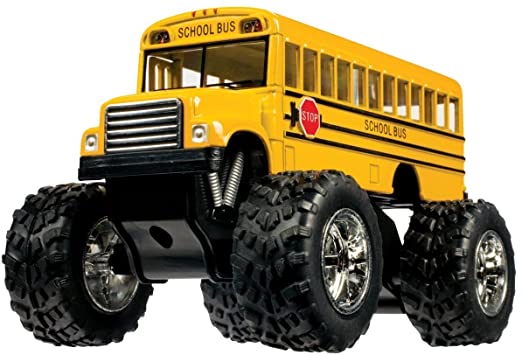 1:24 Scale Diecast Metal Monster School Bus Toy - Collectible Model Car for Kids & Adults - Perfect for Playtime, Display & Gifts