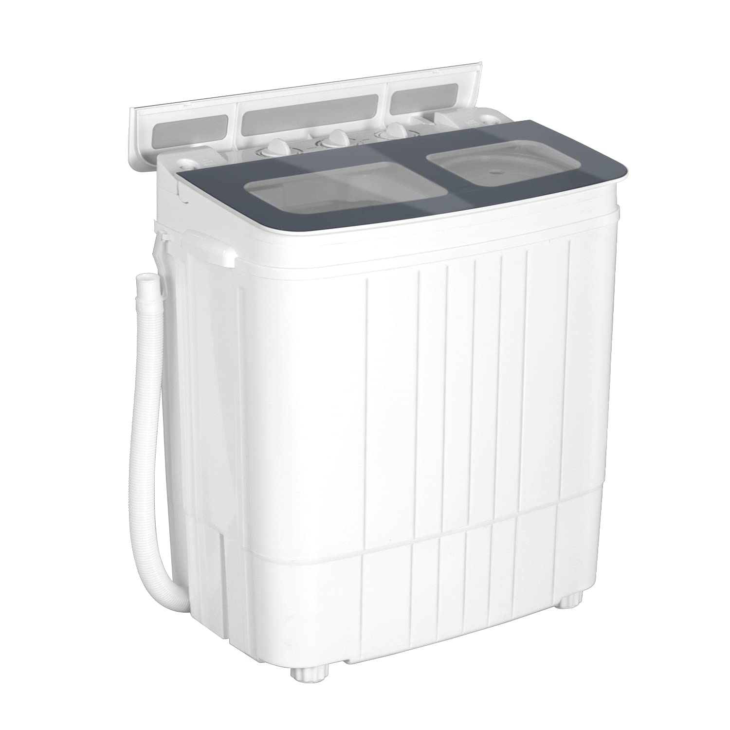 INTERGREAT Portable Washing Machine 17.6 Lbs - Compact Twin Tub Washer & Dryer Combo with Spin Cycle - Perfect for Camping, Apartments, Dorms, RV, Travel & Small Spaces - Lightweight & Energy Efficient Laundry Solution
