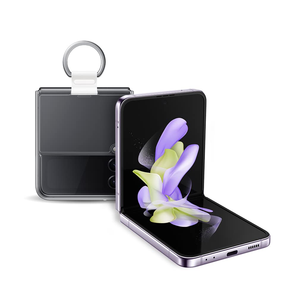 Samsung Galaxy Z Flip 4 Unlocked Smartphone - 256GB Storage, Android Phone with Clear Ring Cover | Perfect for Travel, Work & Everyday Use