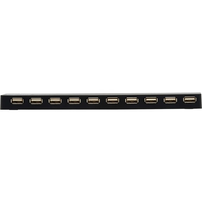 10-Port USB Hub with Power Adapter & International Plug - High-Speed Data Transfer for Laptop, PC, Gaming & Home Office Setup