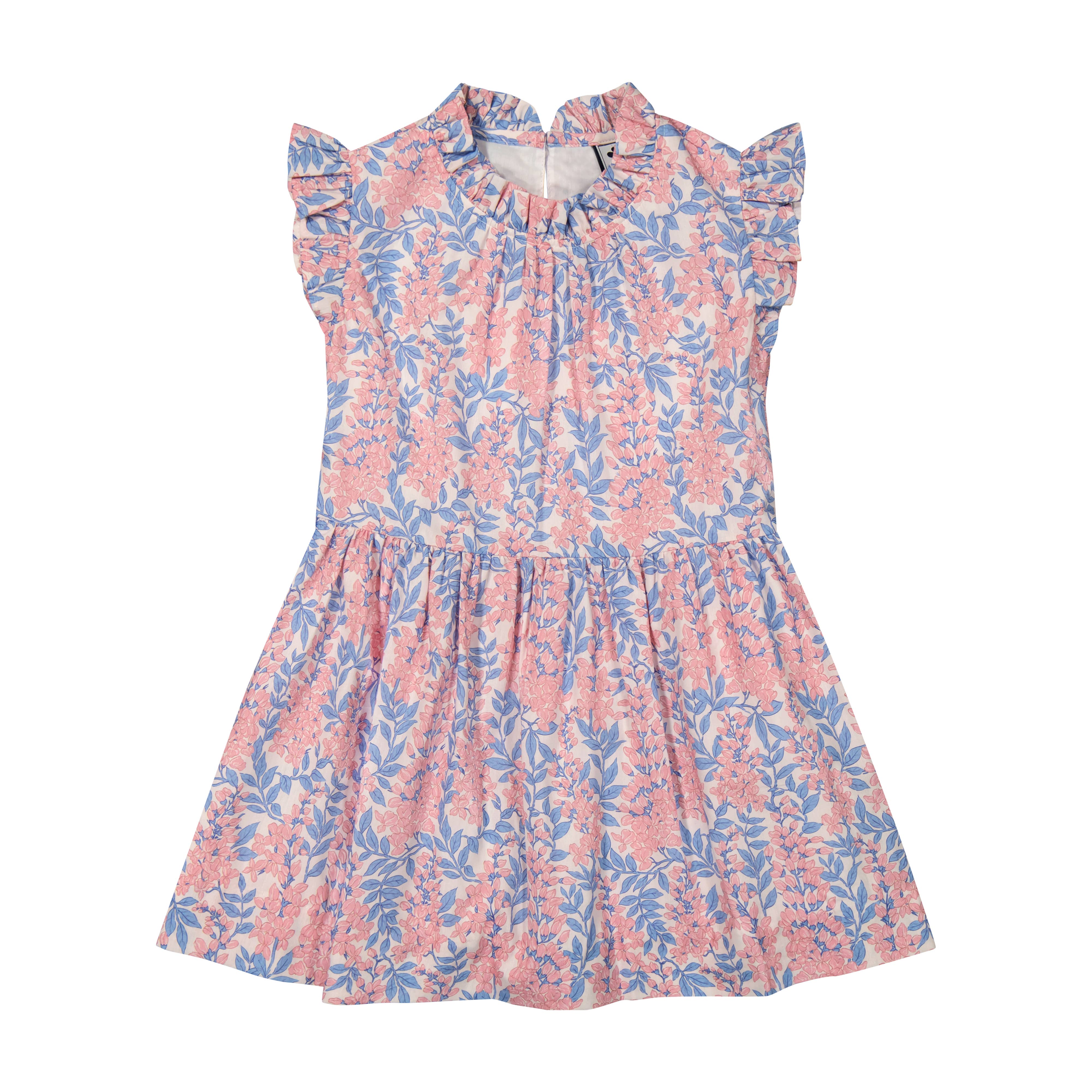 Kinsley Drop Waist Dress - Flowy Pink Azalea Floral Summer Dress for Women | Perfect for Weddings, Parties & Casual Outings