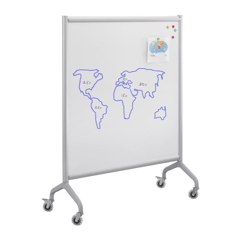 Magnetic Whiteboard for Office & Home - Portable Mobile Collaboration Screen for Meetings, Brainstorming & Presentations - Dry Erase Board with Stand for Teamwork & Productivity