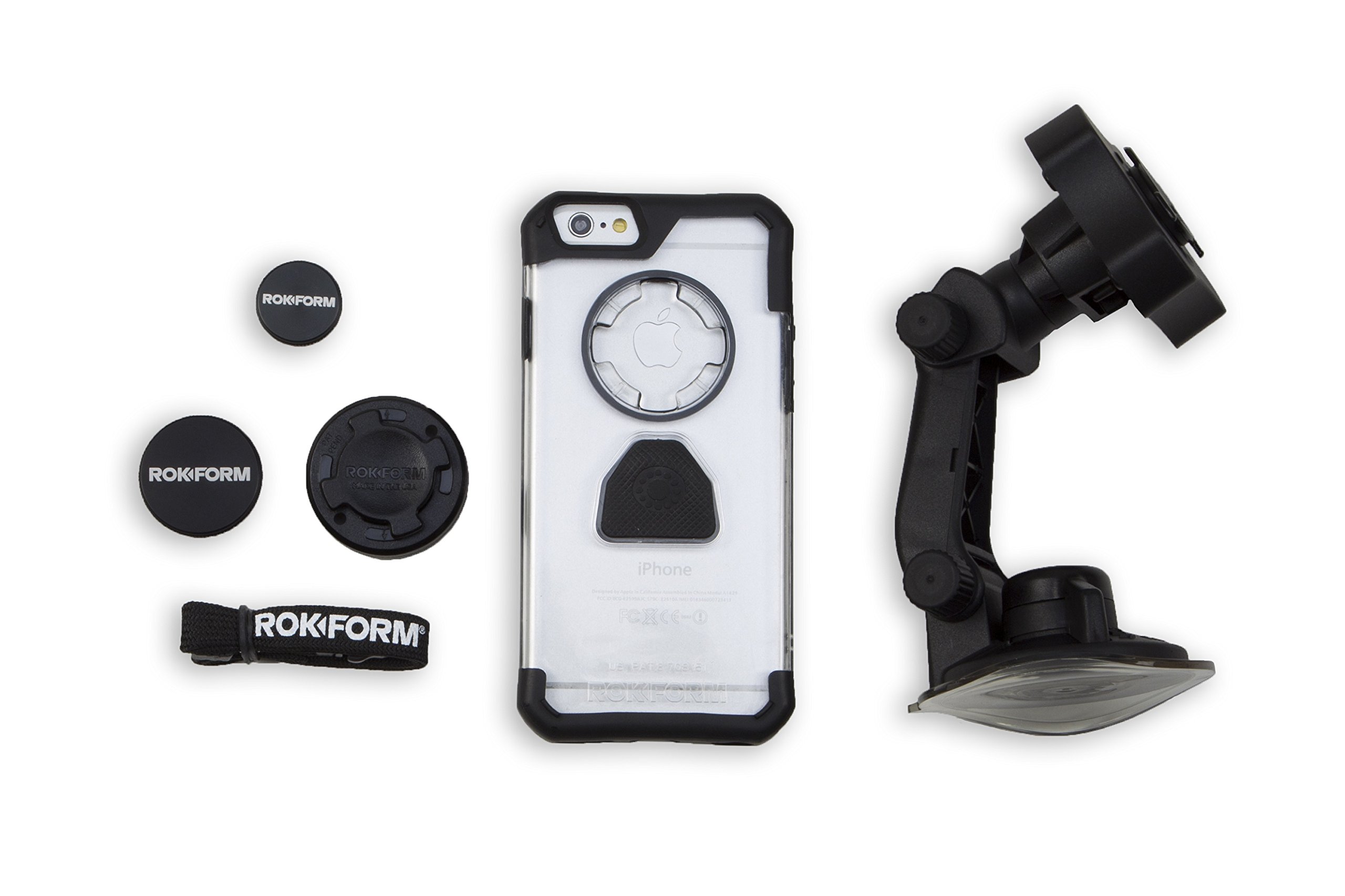 Rokform iPhone 6 Car Mount Kit - Windshield Phone Holder, Magnetic Phone Mount & Protective Case - Amazon Exclusive for Safe Driving & Hands-Free Navigation