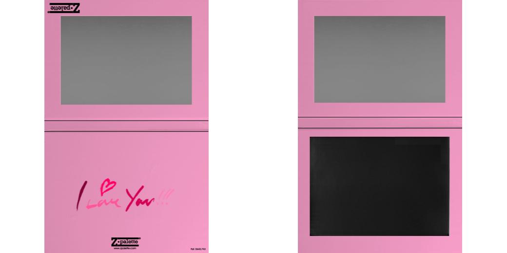 Custom Extra Large Magnetic Z Palette for Makeup Artists - Perfect for Eyeshadows, Blushes & Travel Makeup Organization