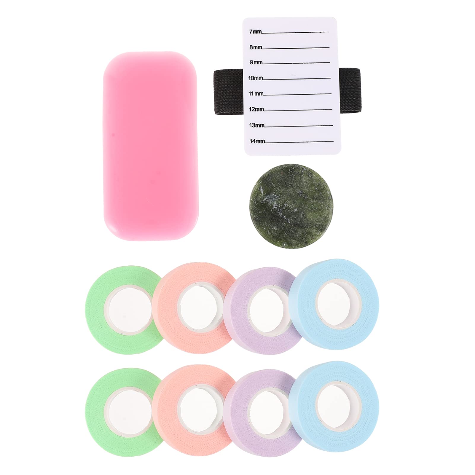 11-Piece Eyelash Extension Tool Kit with Green Lash Tape, Foam Lash Tape & Medical-Grade Eyelash Patches – Professional Lash Extension Supplies for Salon, Home Use & DIY Beauty