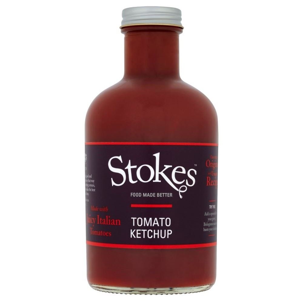 Stokes Real Tomato Ketchup 580g (20.5oz) - Pack of 6 Bottles | Premium Condiment for Burgers, Hot Dogs & BBQ | Restaurant Quality Ketchup