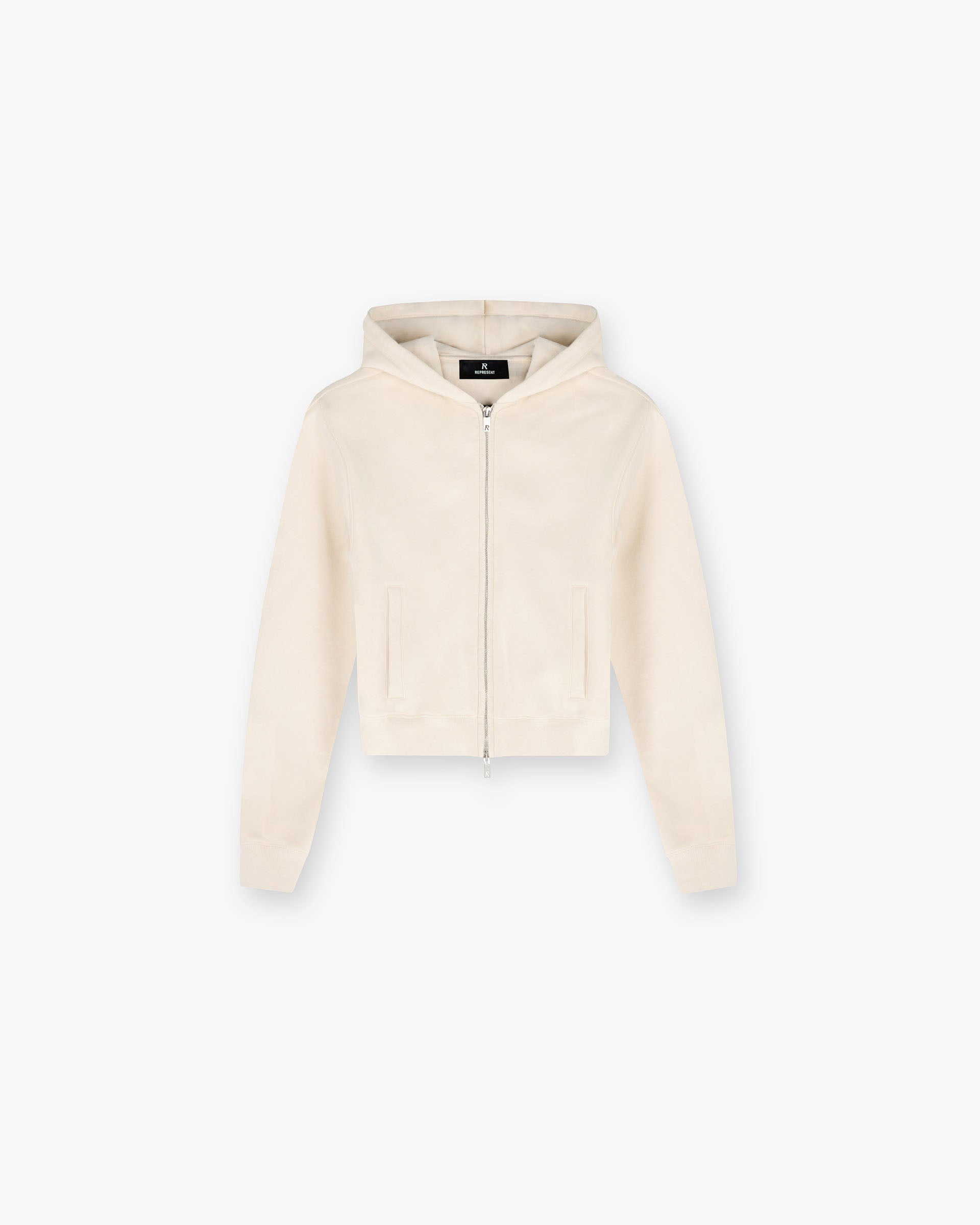 Owners Club Slim Zip Hoodie for Men & Women - Lightweight Fleece Pullover with Front Pockets - Oat Milk Color - Perfect for Casual Wear, Gym, and Outdoor Activities