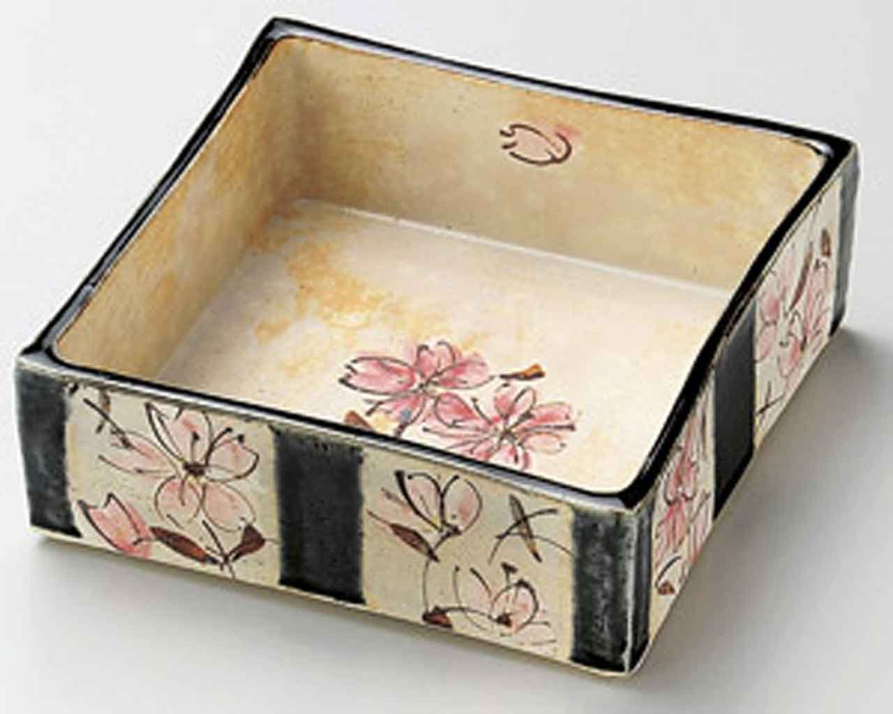 Shiho Hand-Painted 7.3 Inch Large Ceramic Bowls Set of 2 - Japanese Beige Tableware for Soups, Salads & Rice Dishes