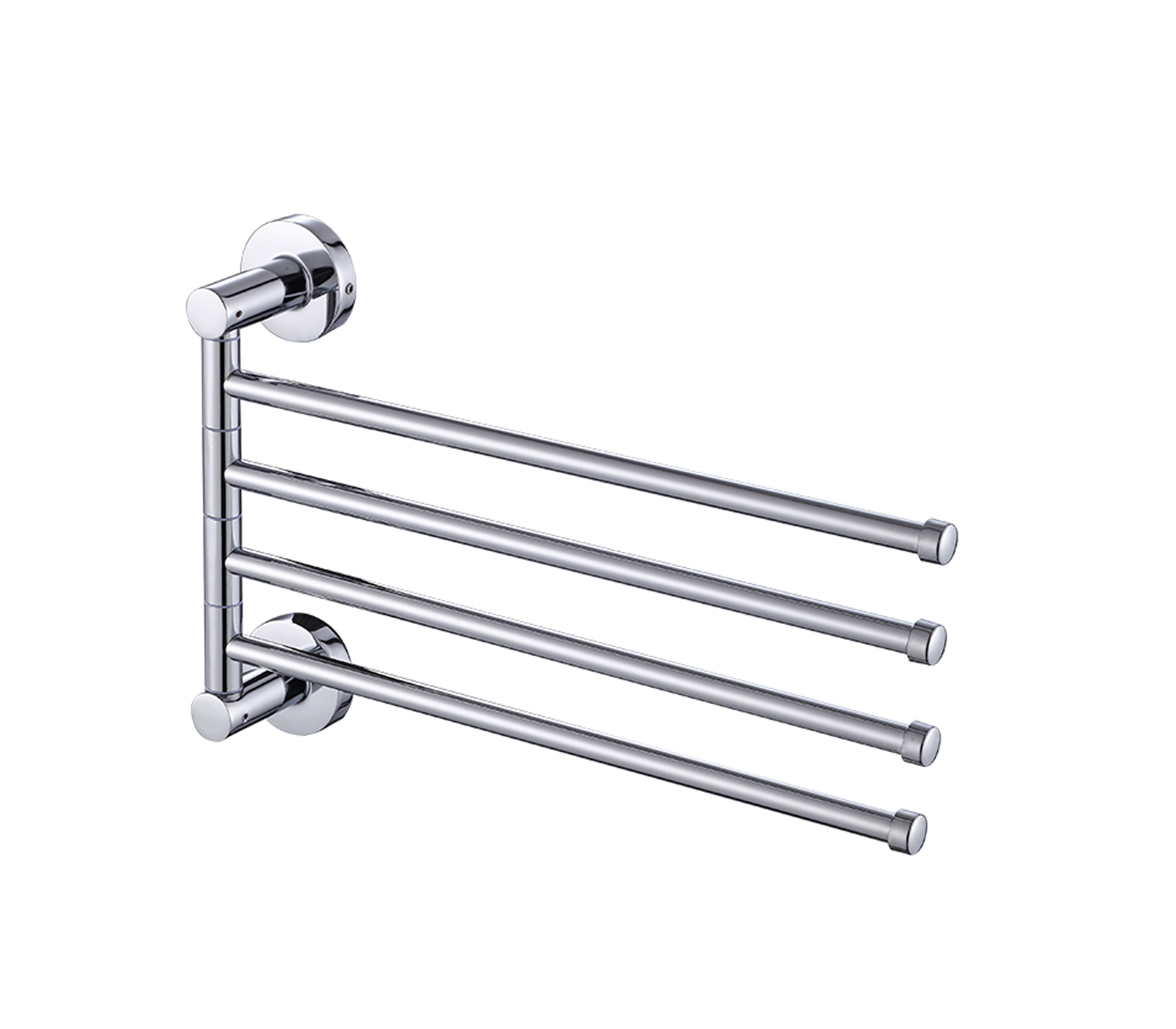 Faguax Chrome-Plated Rotating Towel Bar - Modern Bathroom Towel Holder for Home & Hotel Use