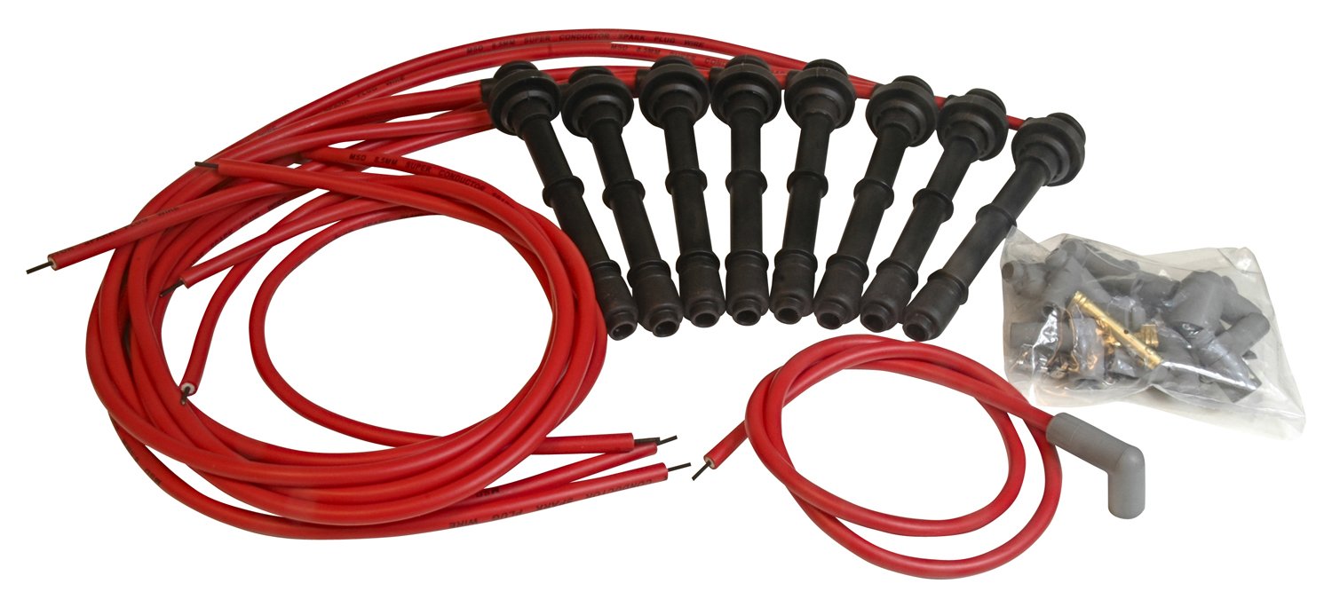 MSD 31889 Spark Plug Wire Set - High Performance Ignition Wires for Ford, Chevy, Dodge - Perfect for Engine Tuning & Automotive Upgrades