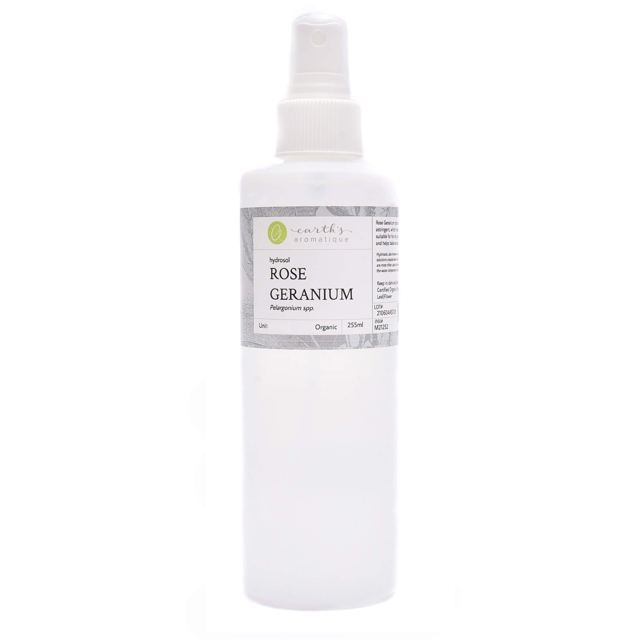 Organic Rose Geranium Hydrosol for Skin Care - Natural Facial Toner & Aromatherapy Mist - Hydrating, Soothing, Anti-Aging - Perfect for DIY Beauty, Spa, and Relaxation