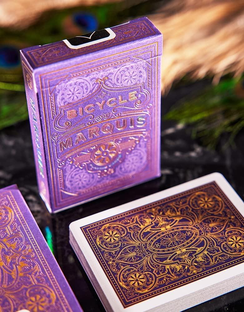 Premium Bicycle Playing Cards - Marquis Edition for Poker, Magic Tricks & Card Games | Durable & Classic Design for Casino Nights, Family Gatherings & Professional Performances