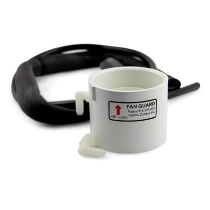 FanGuard Radon Fan Condensate Bypass Kit - 4 Inch for Radon Mitigation Systems | Prevents Water Damage in Basements & Crawl Spaces | Easy Installation for Home Radon Reduction