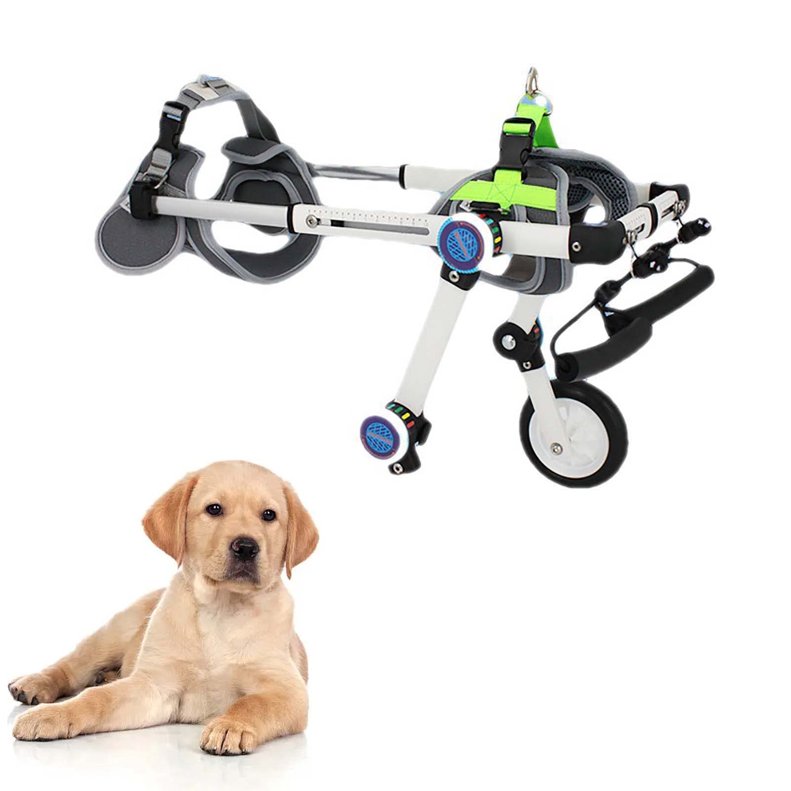 Adjustable Dog Wheelchair for Hind Leg Rehabilitation - Lightweight Aluminum Mobility Aid for Disabled Dogs - Perfect for Walking Assistance & Recovery