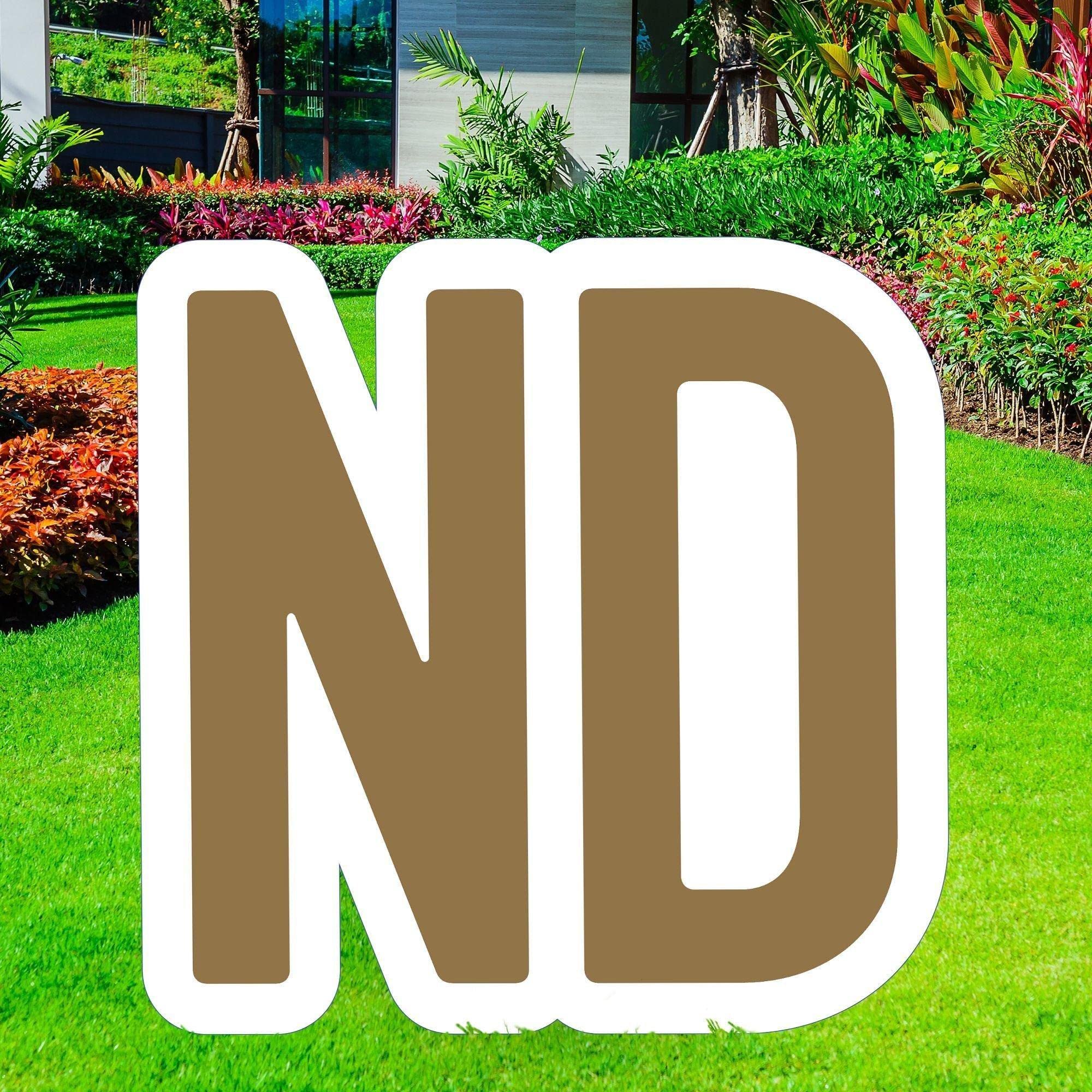 Giant Gold Corrugated Plastic Yard Sign - Personalized Party Decorations & Supplies (15