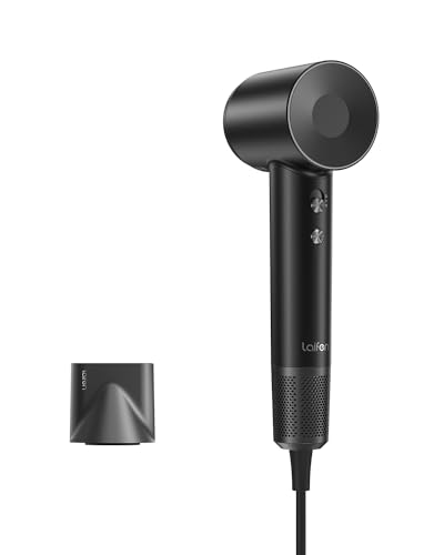 Laifen High Speed Ionic Hair Dryer - 110,000 RPM Brushless Motor for Fast Drying, Low Noise Blow Dryer with Magnetic Nozzle (2024 Upgraded) | Perfect for Home Salon, Travel & Professional Styling