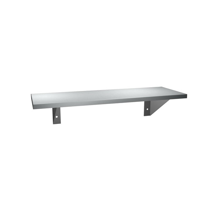 5 Shelf Wall Mounted Storage Rack - ASI 0692 Satin Finish Metal Shelving Unit for Kitchen, Bathroom, Garage & Home Organization
