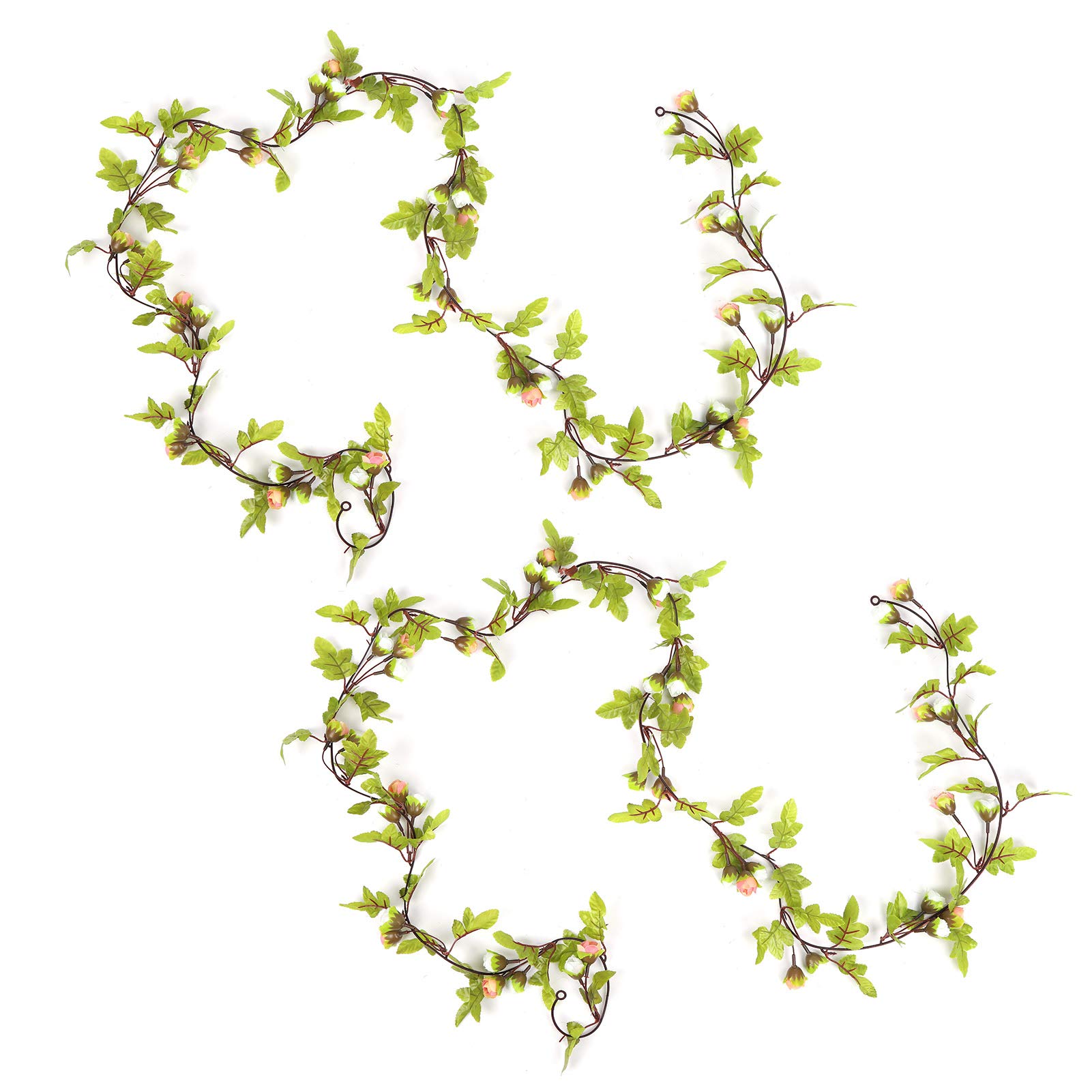 Vbestlife Artificial Garland Decor - Lightweight Rattan Flower Garland for Weddings, Bedroom, Party & Home Decoration | Perfect for Wall, Table, Mantel & Event Decor