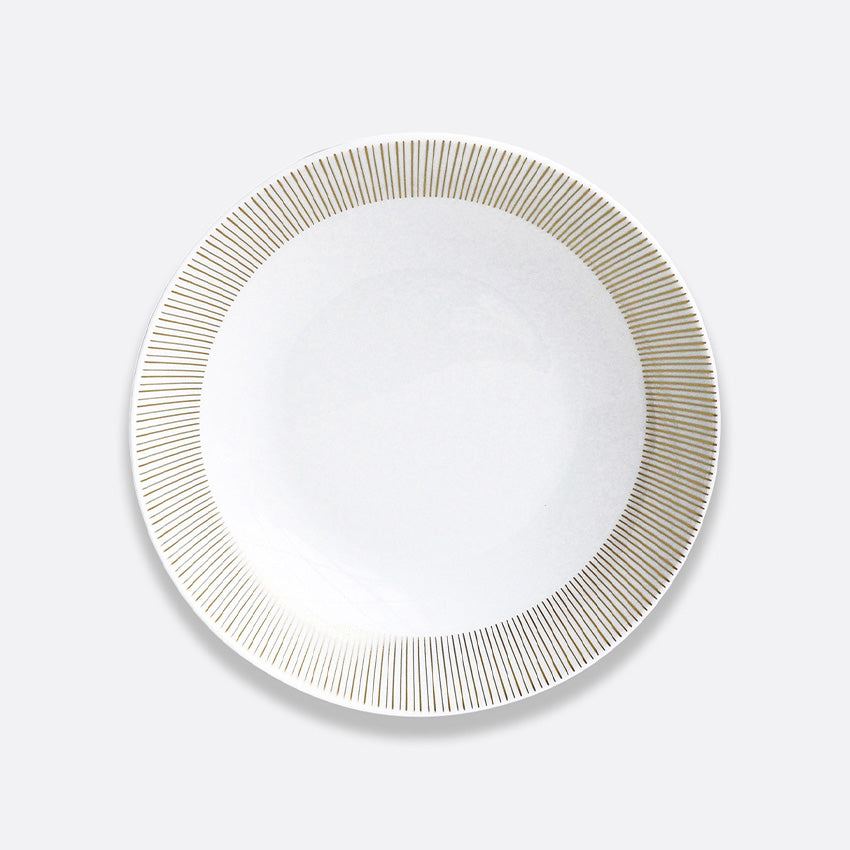 Bernardaud Sol Coupe Soup Bowl - Elegant White & Gold Porcelain Dinnerware for Fine Dining & Special Occasions