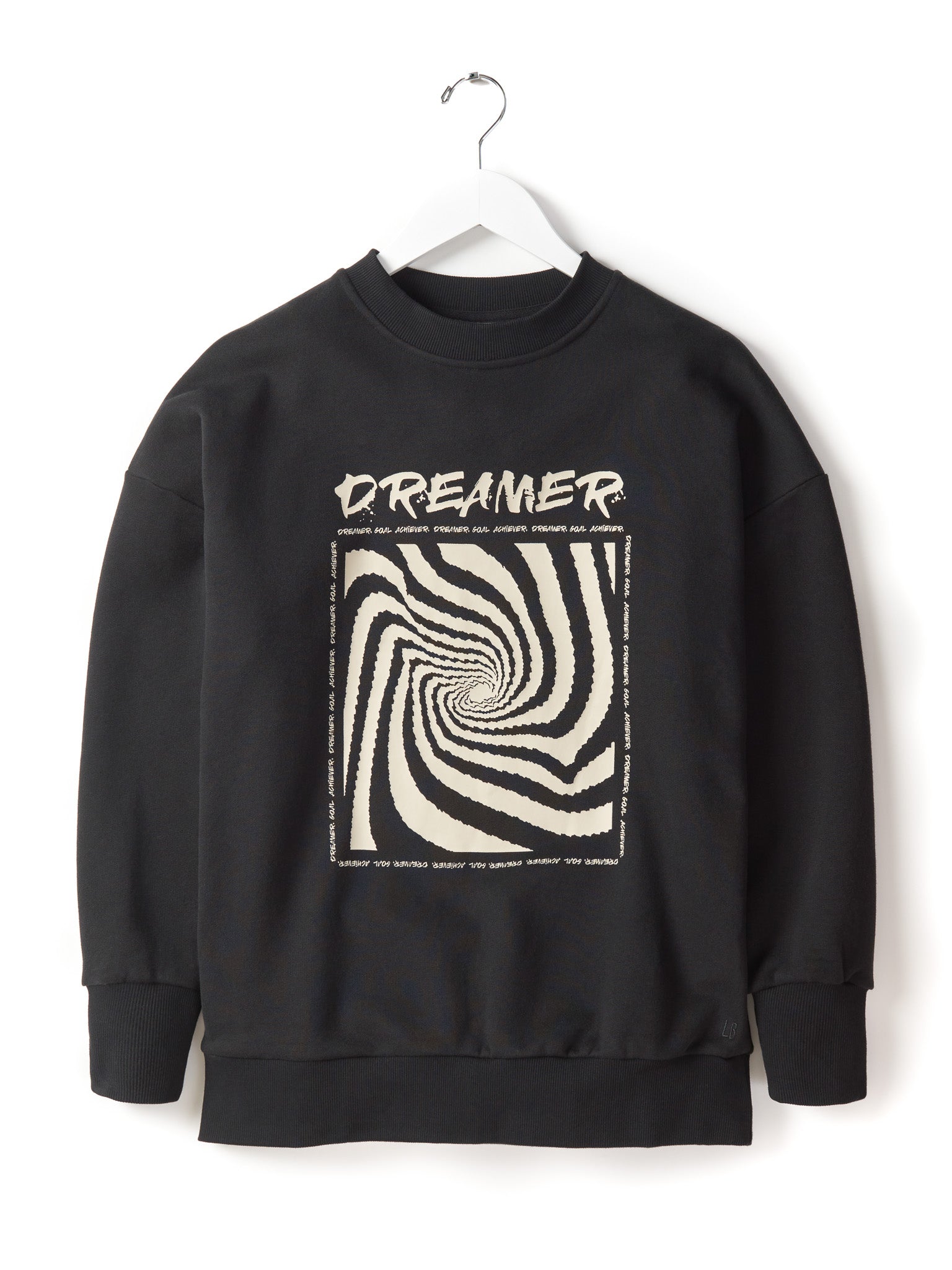 Adult Goal Achiever Crewneck Sweatshirt - Black | Motivational Casual Wear for Workouts, Gym & Everyday Inspiration
