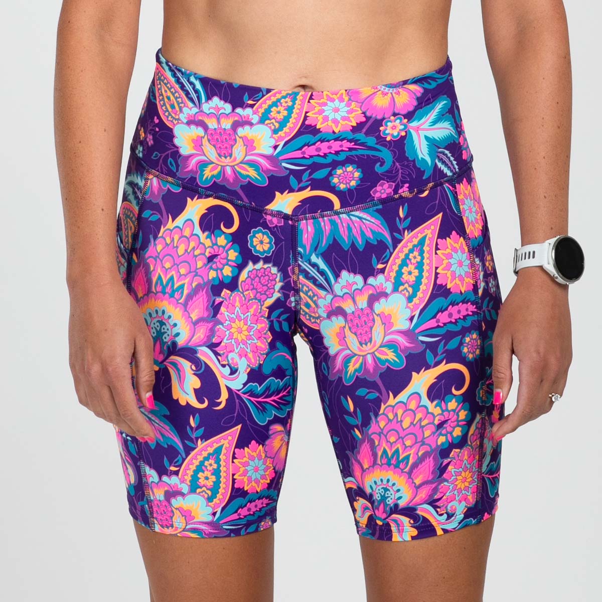Women's Limited Edition Running Pulse Long Shorts by Utopia - High-Performance Athletic Shorts for Running, Yoga & Gym Workouts